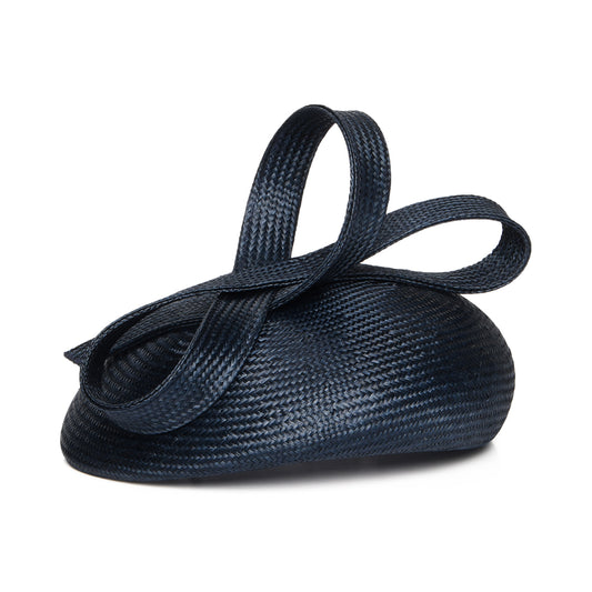 Chapeau Calot en Paille Jenny bleu marine WHITELEY