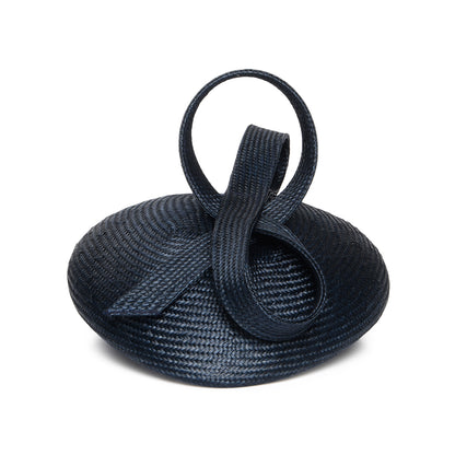 Chapeau Calot en Paille Jenny bleu marine WHITELEY