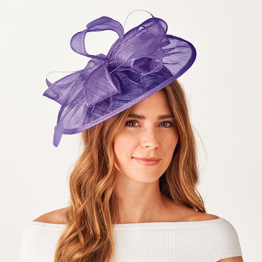 Chapeau Bibi Disque Ginny violette FAILSWORTH