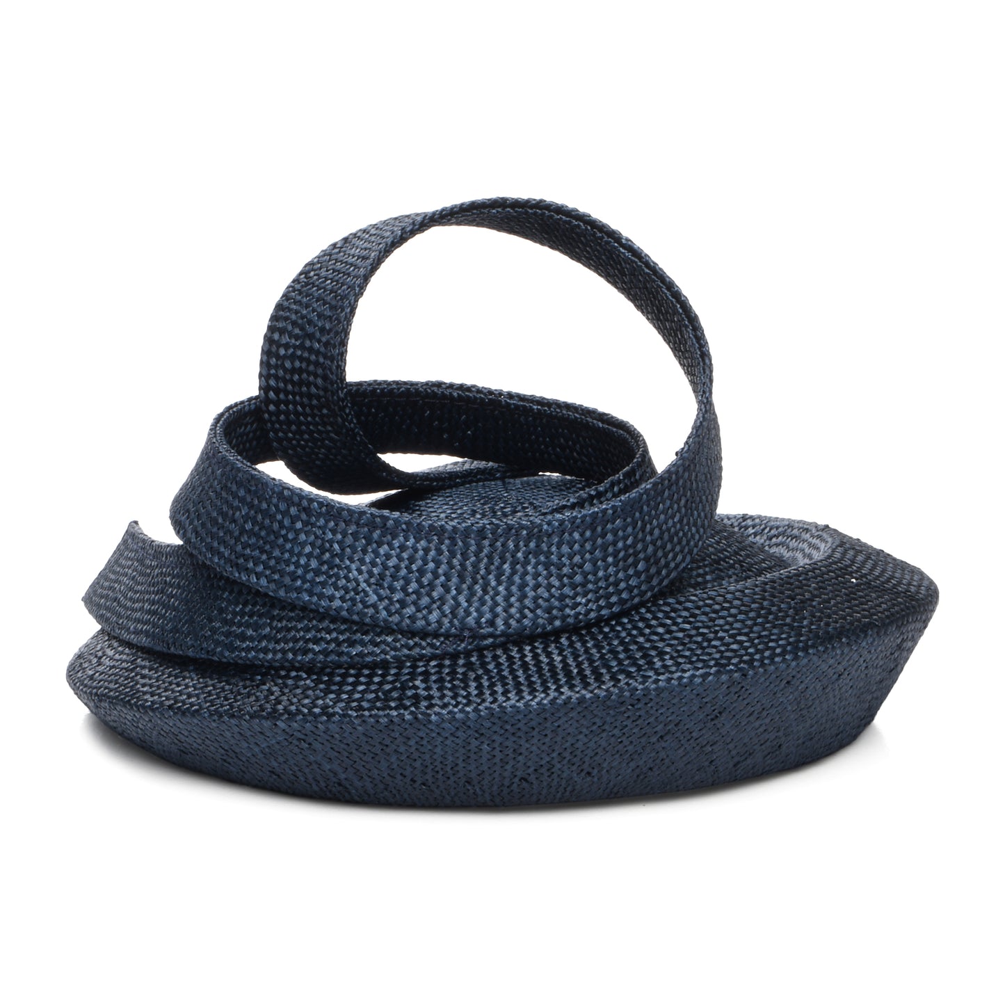 Chapeau Calot en Paille Charlotte bleu marine WHITELEY