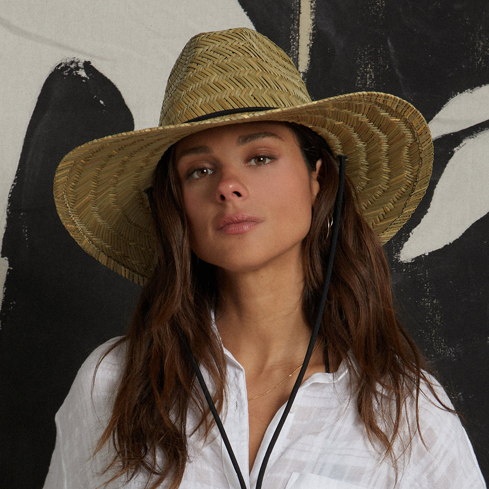 Chapeau Lifeguard en Paille Messer beige sable BRIXTON