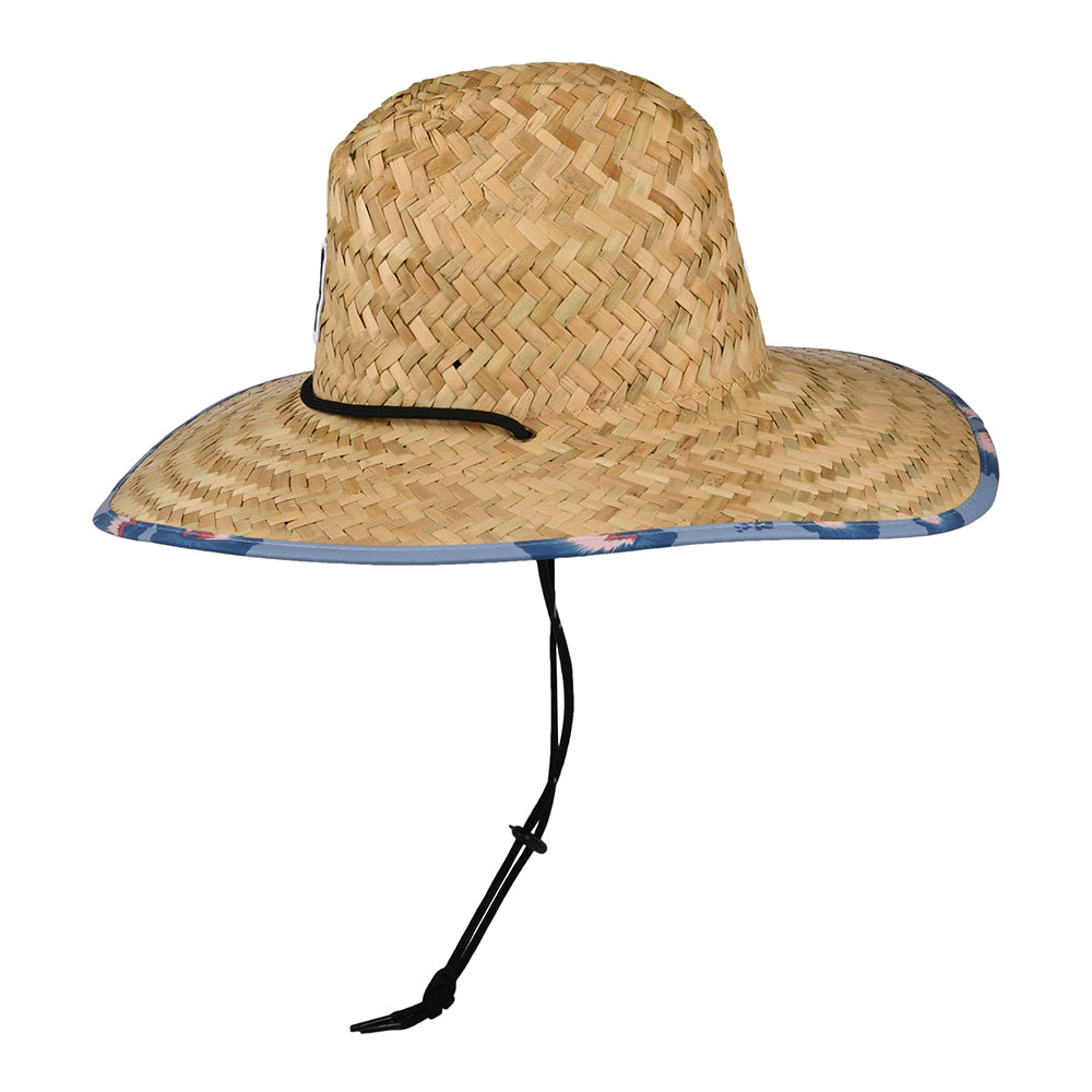 Chapeau Lifeguard en Paille Alpha Square beige sable-bleu clair BRIXTON