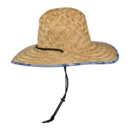 Chapeau Lifeguard en Paille Alpha Square beige sable-bleu clair BRIXTON