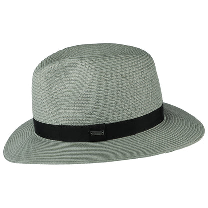 Chapeau Fedora en Paille Toyo Aveloz sauge BARTS