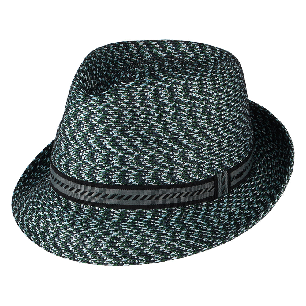 Chapeau Trilby Mannes bleu nuit-vert BAILEY