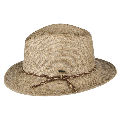 Chapeau Fedora en Paille Messer Western sable BRIXTON