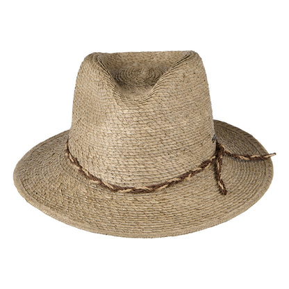 Chapeau Fedora en Paille Messer Western sable BRIXTON
