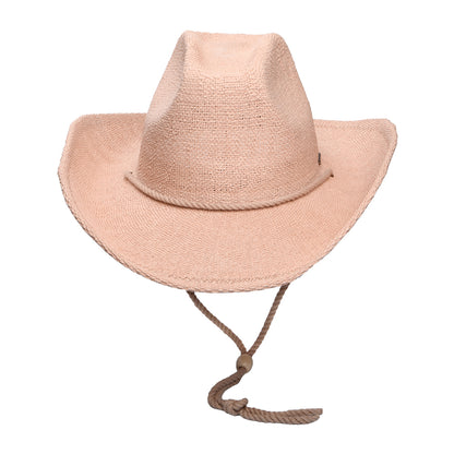 Chapeau de Cowboy en Paille Austin rose blush BRIXTON