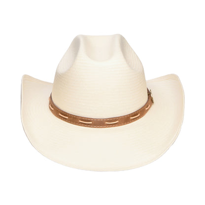 Chapeau de Cowboy Western en Paille Toyo Edcouch décoloré STETSON
