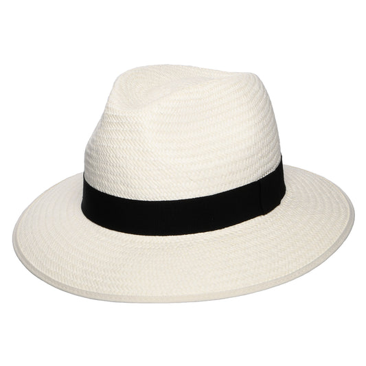 Chapeau Panama Fedora Safari à Bord Baissé décoloré CHRISTYS