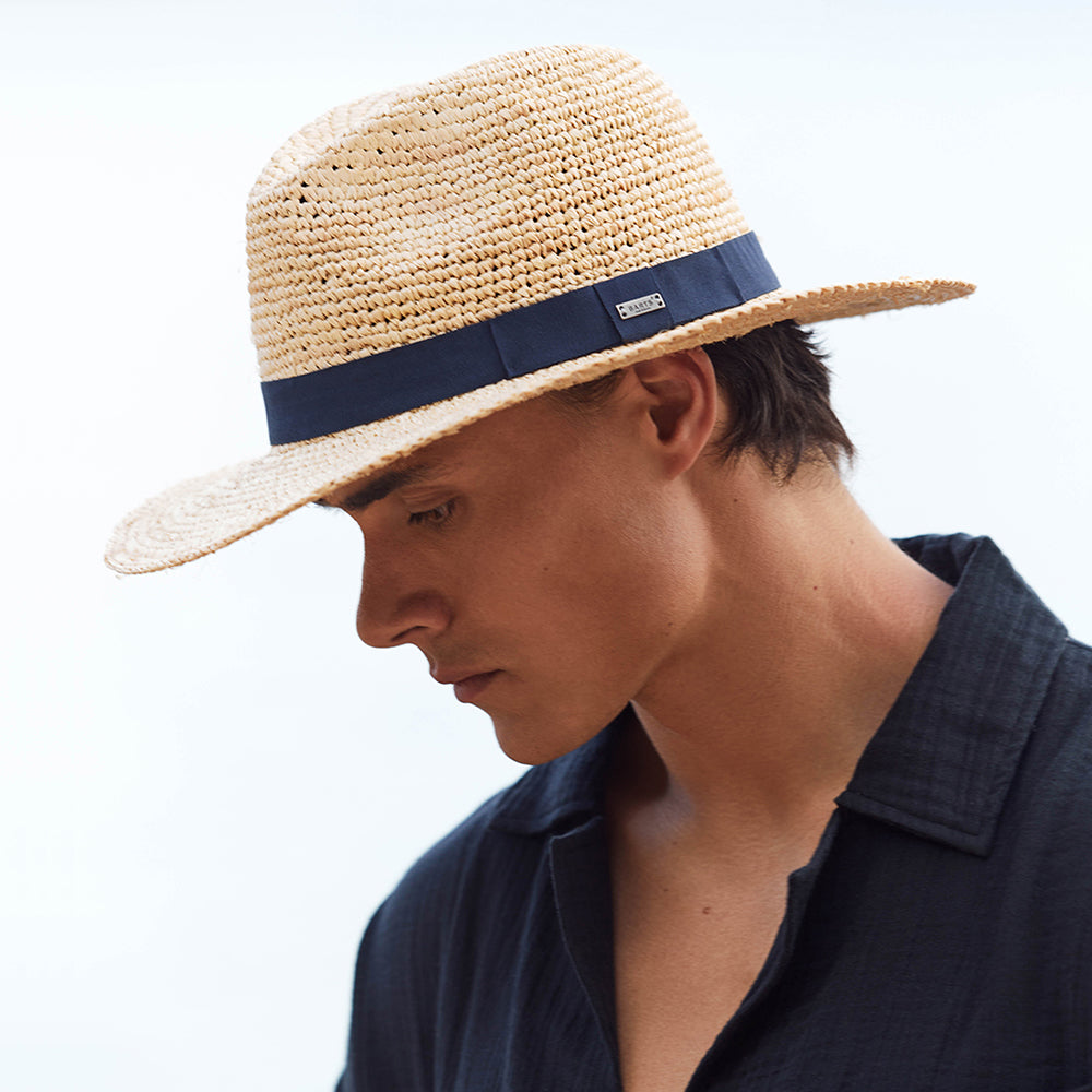 Chapeau Fedora en Raphia Crocheté Albury naturel BARTS