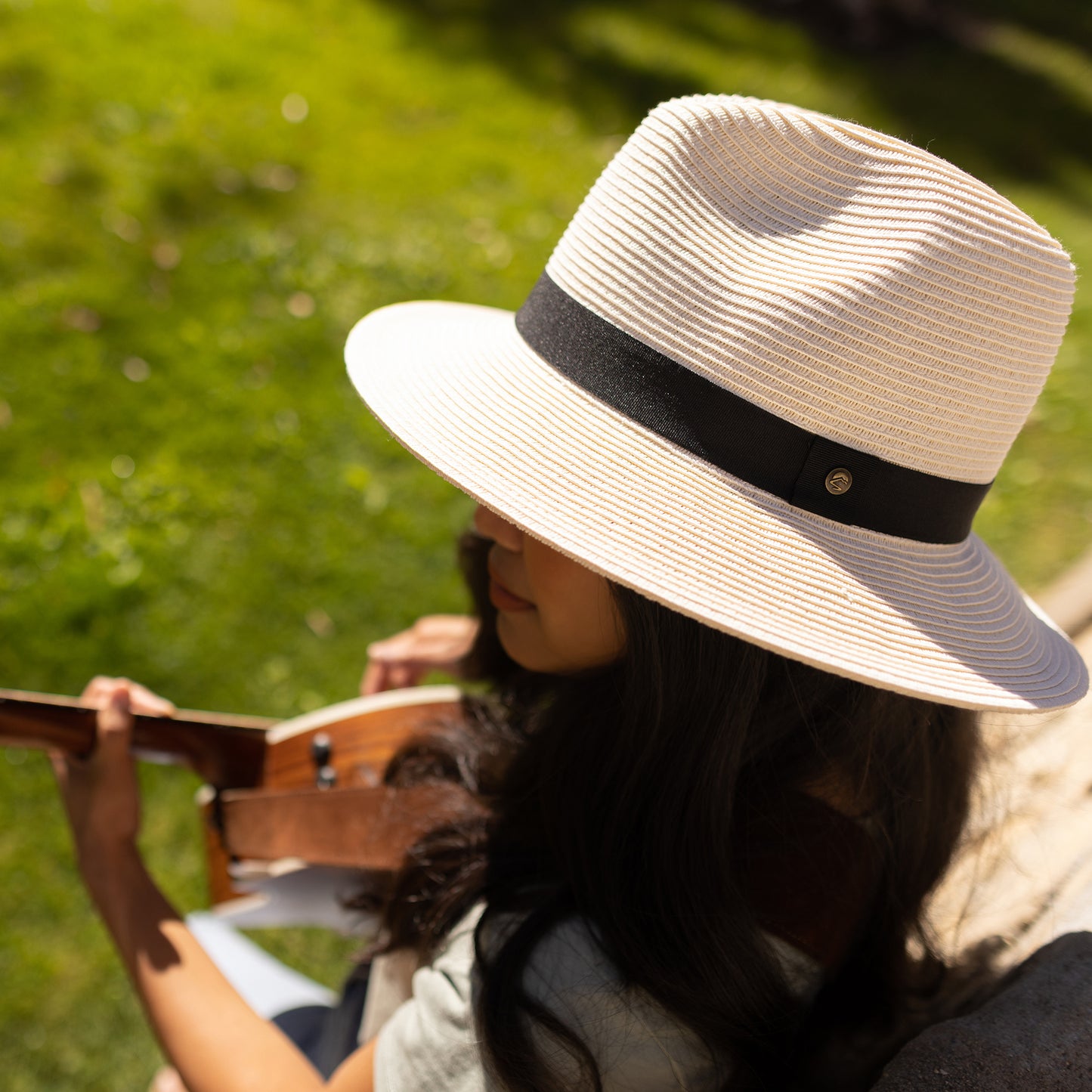 Chapeau Fedora en Paille Toyo Havana crème SUNDAY AFTERNOONS