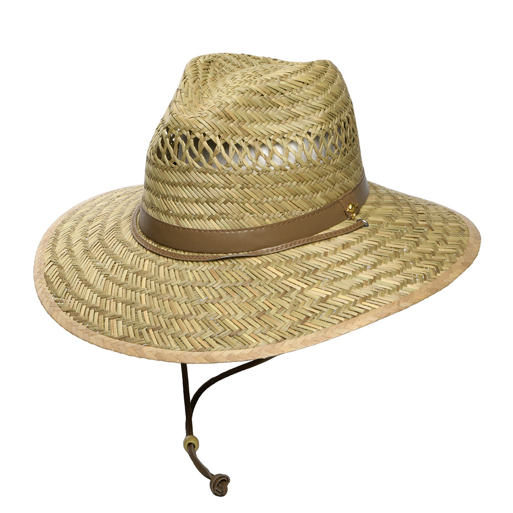 Chapeau Lifeguard en Paille de Jonc Kangourou naturel DORFMAN PACIFIC
