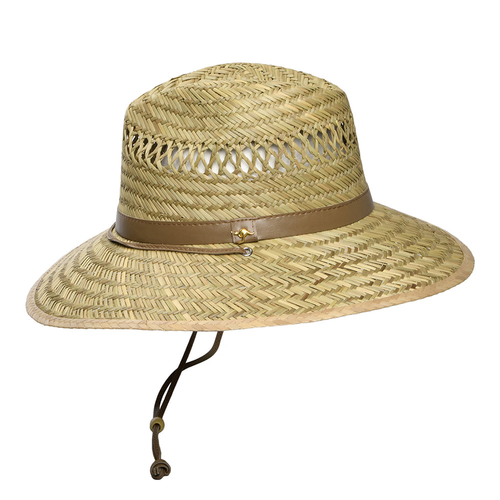 Chapeau Lifeguard en Paille de Jonc Kangourou naturel DORFMAN PACIFIC