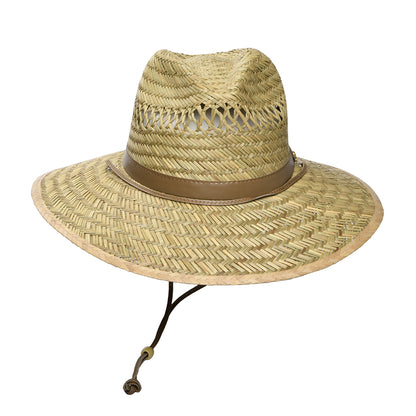 Chapeau Lifeguard en Paille de Jonc Kangourou naturel DORFMAN PACIFIC