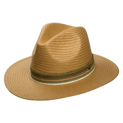 Chapeau Fedora en Paille Toyo Corsica tabac FAILSWORTH