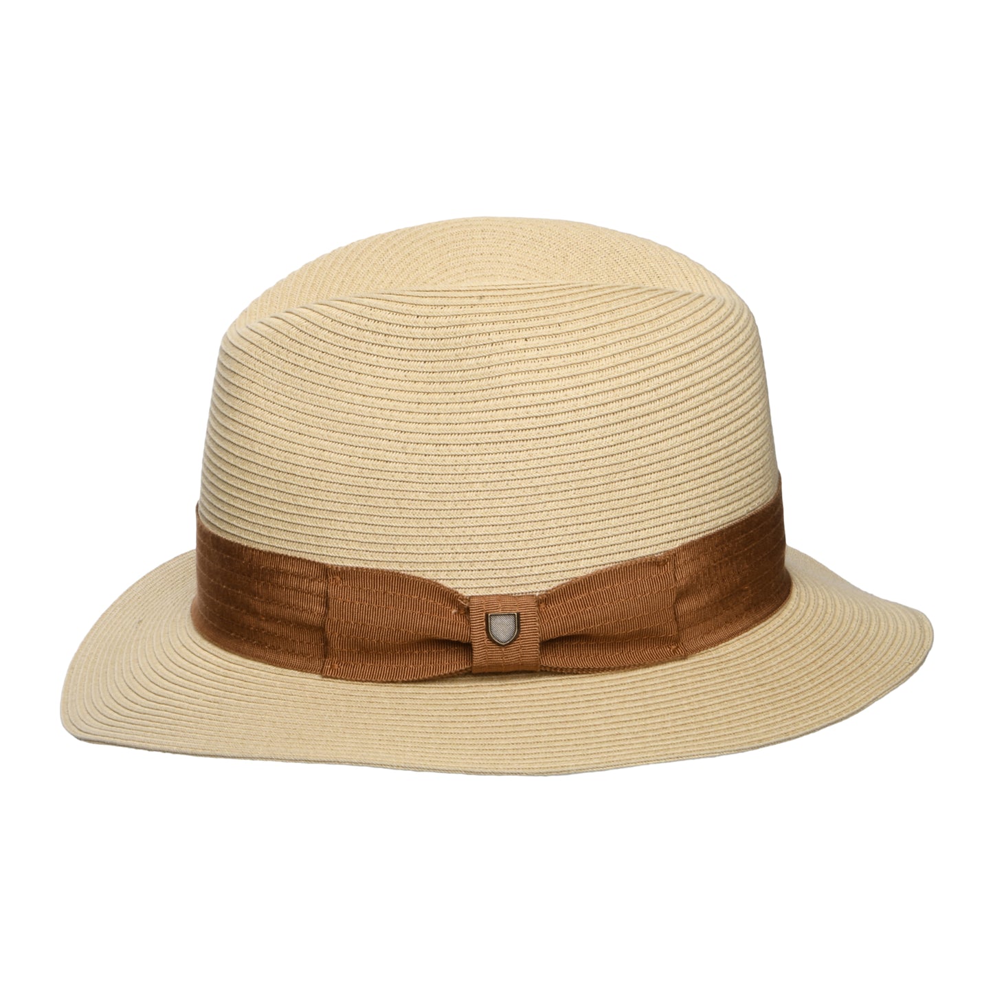 Chapeau Fedora en Paille Toyo Pliable Roma naturel-bronze BRIXTON