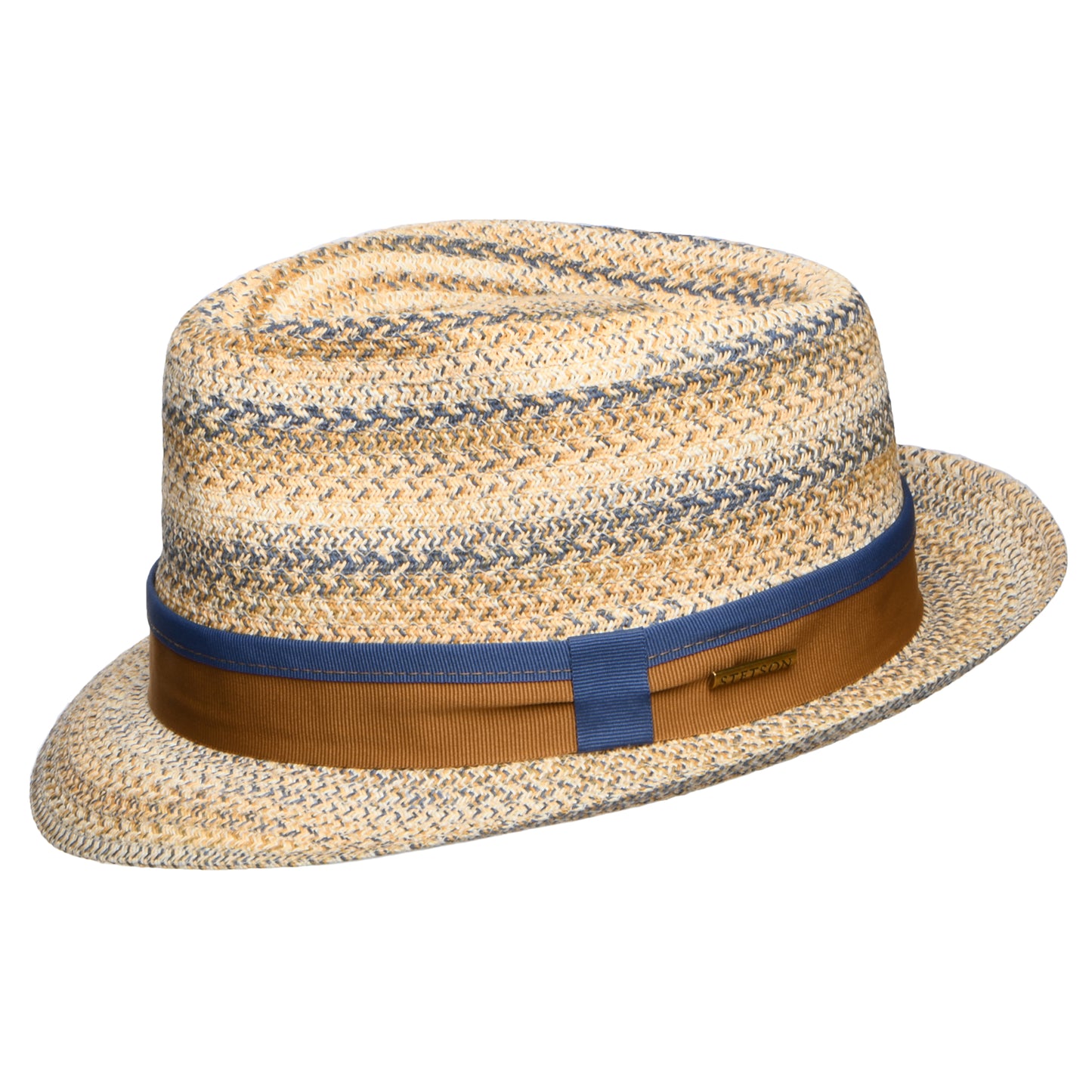 Chapeau Trilby en Paille Toyo Player naturel-bleu STETSON
