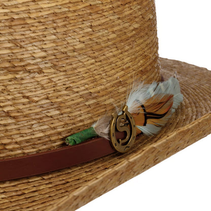Chapeau de Cowboy Western en Paille de Palme marron clair STETSON