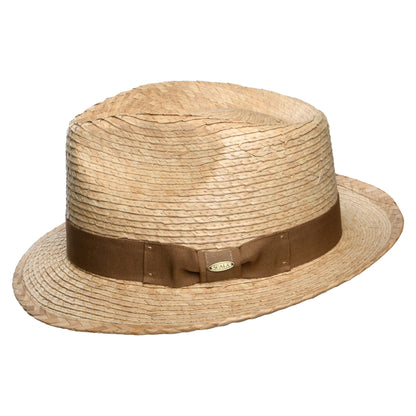 Chapeau Fedora en Paille de Palme Landon toast SCALA