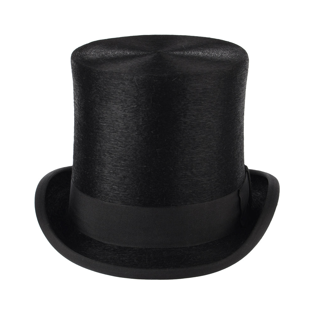 Chapeau Haut de Forme à Calotte Haute en Fourrure Feutrée noir CHRISTYS
