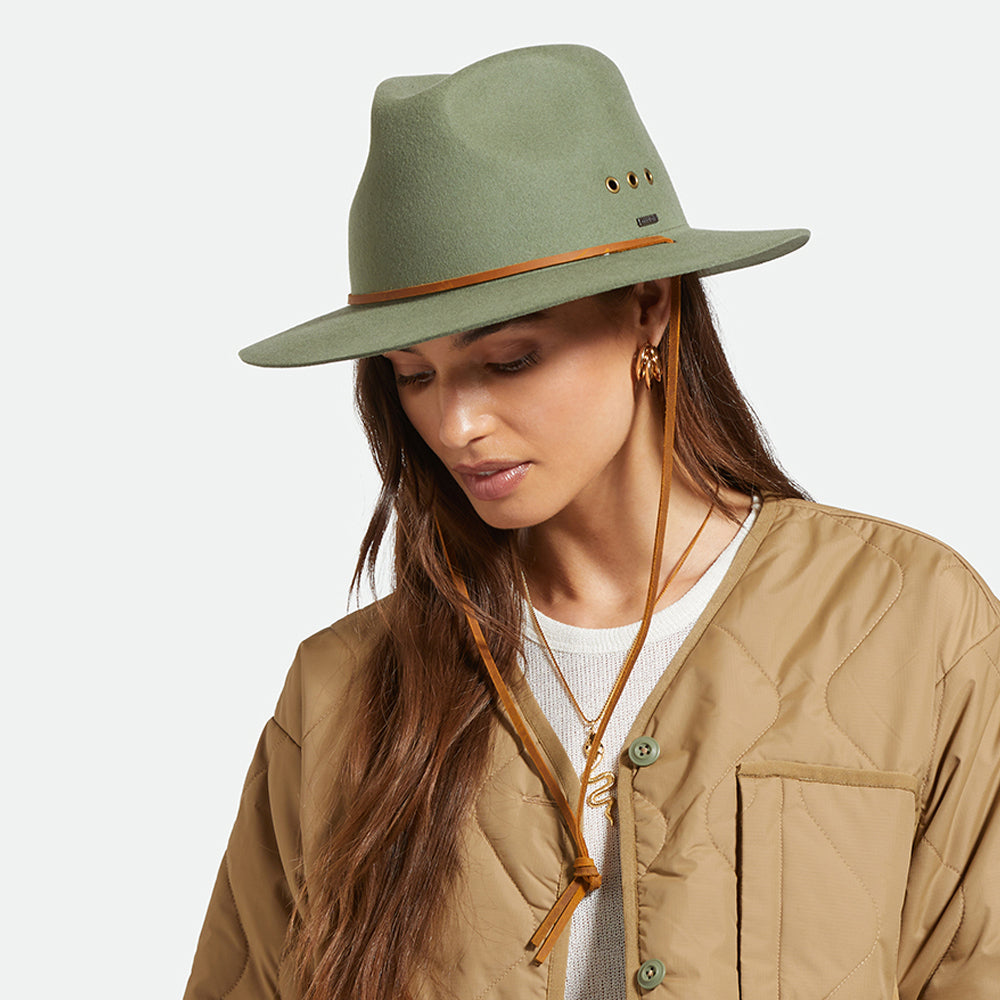 Chapeau Fedora Wesley Weather Guard mousse clair BRIXTON