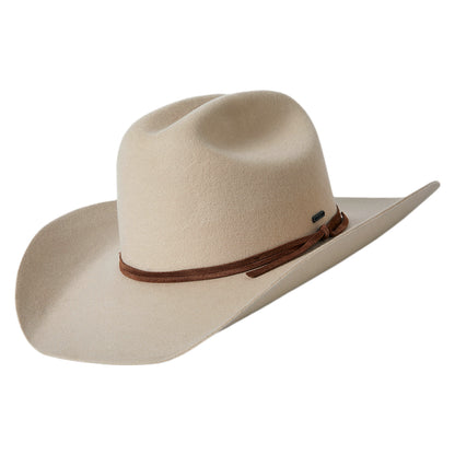 Chapeau de Cowboy en Laine Feutrée Laredo crème BRIXTON