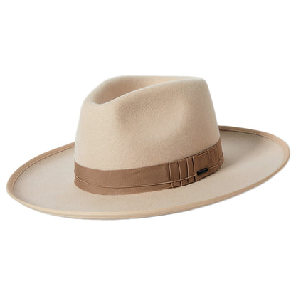 Chapeau Fedora en Laine Feutrée Reno beige-sable BRIXTON