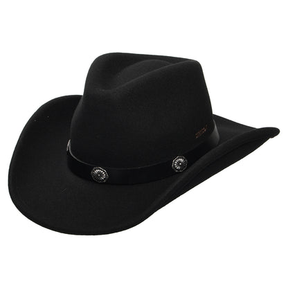 Chapeau de Cowboy en Laine Feutrée Déformable Hydrofuge Tamalo noir STETSON