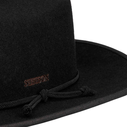 Chapeau de Cowboy en Laine Feutrée Hydrofuge Plains noir STETSON