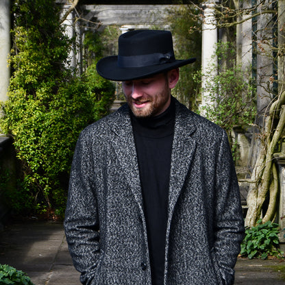 Chapeau Gambler en Laine Feutrée Déformable noir JAXON & JAMES