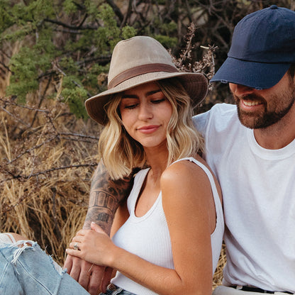 Chapeau Safari en Coton Hydrofuge khaki DORFMAN PACIFIC