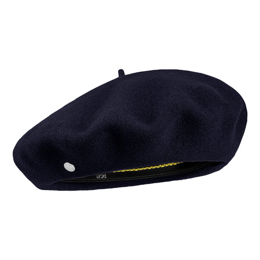 Béret en Laine Mérinos Campan Luxe bleu marine LAULHÈRE