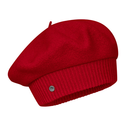 Béret en Laine Mérinos Louvre rouge LAULHÈRE