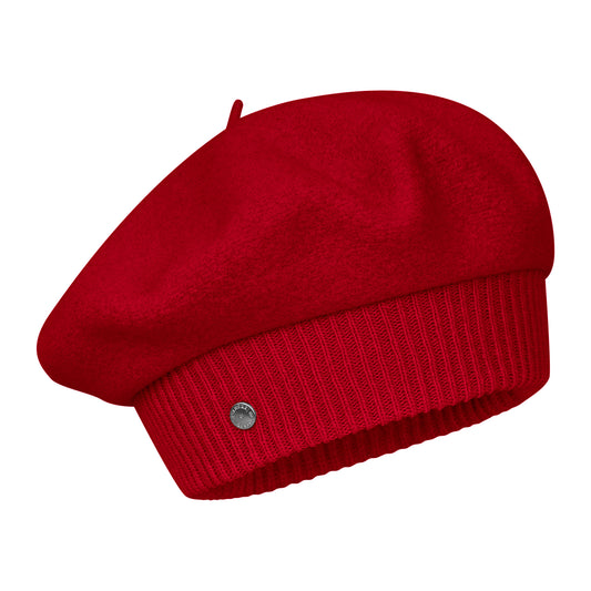 Béret en Laine Mérinos Louvre rouge LAULHÈRE