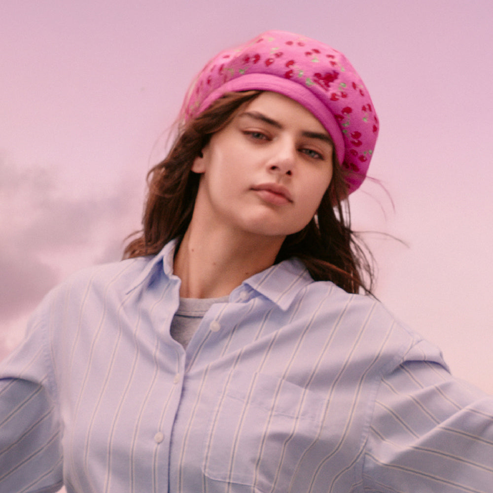Béret en Tropic Cherry Jax fuchsia KANGOL