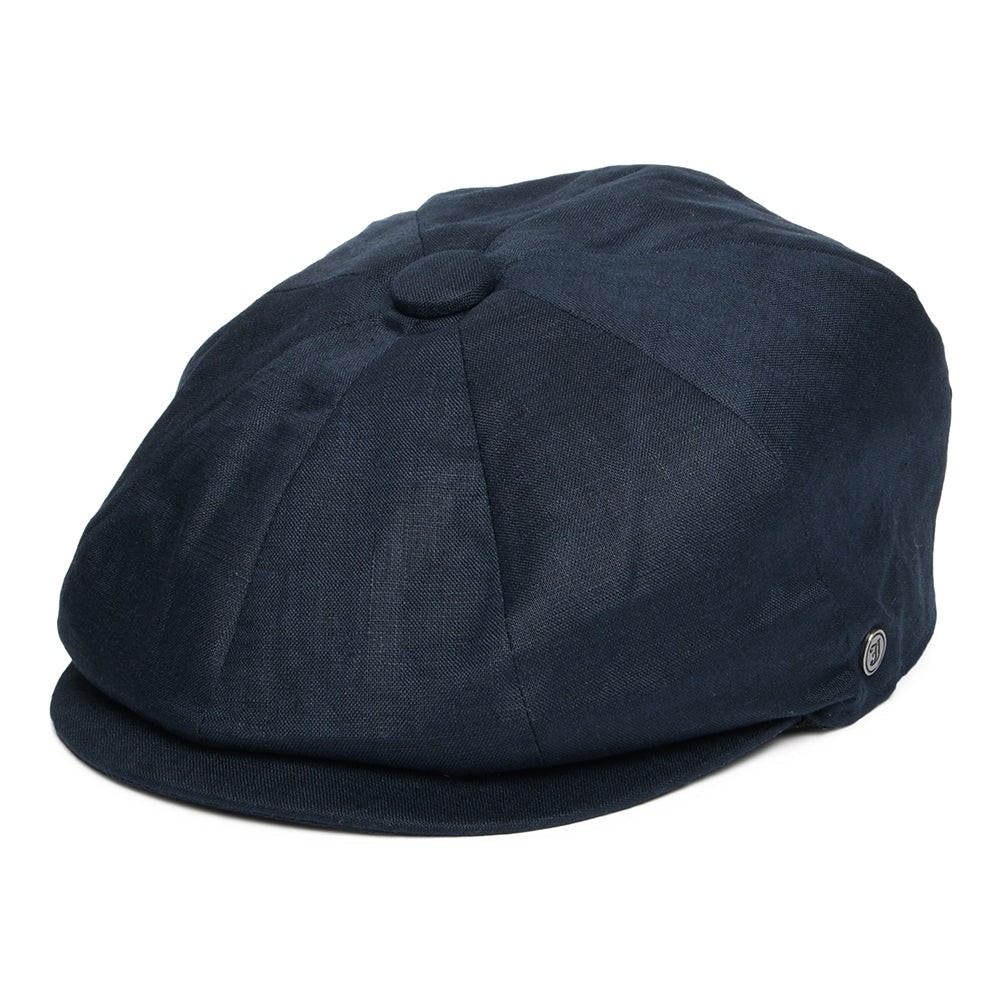 Casquette Gavroche en Lin bleu marine JAXON & JAMES