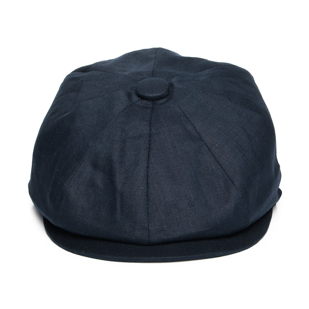 Casquette Gavroche en Lin bleu marine JAXON & JAMES