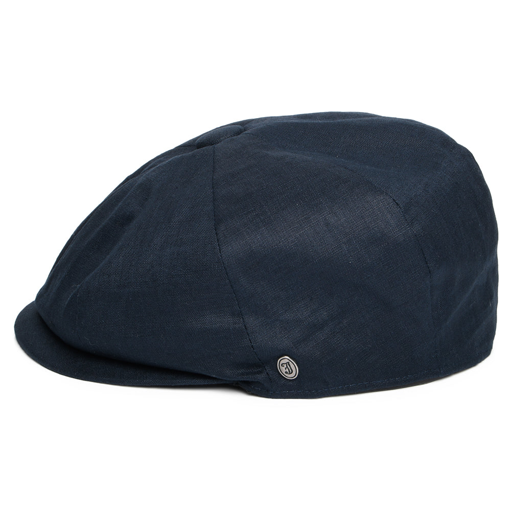 Casquette Gavroche en Lin bleu marine JAXON & JAMES