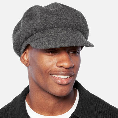 Casquette Gavroche en Laine Spitfire flanelle foncée KANGOL