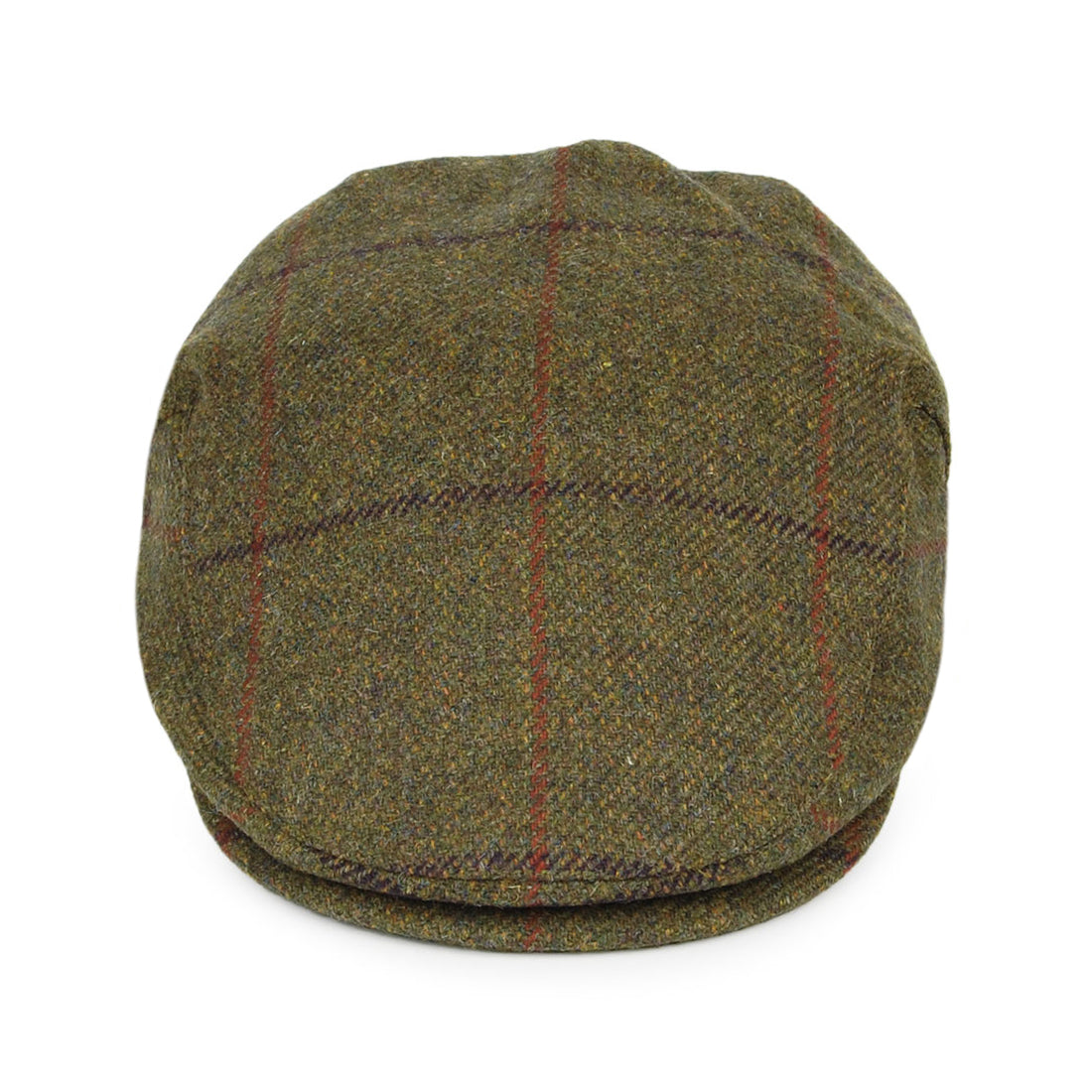 Casquette Plate Imperméable à Carreaux olive FAILSWORTH