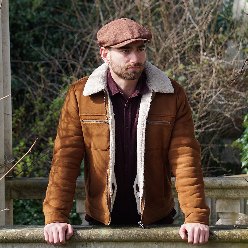 Casquette Gavroche en Tweed du Donegal Hillcourt automne JAXON & JAMES