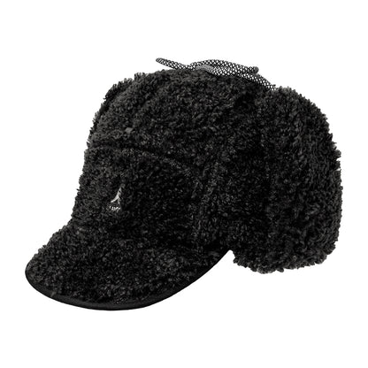 Casquette Saharienne en Imitation Peau de Mouton Utility noir KANGOL
