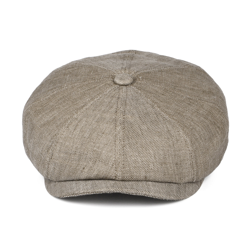 Casquette Gavroche en Lin Chiné Hatteras beige STETSON