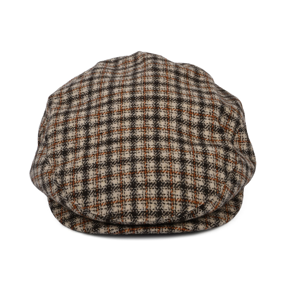 Casquette Plate Pied-de-Poule Hooligan Lightweight X Snap sable-marron-orange BRIXTON
