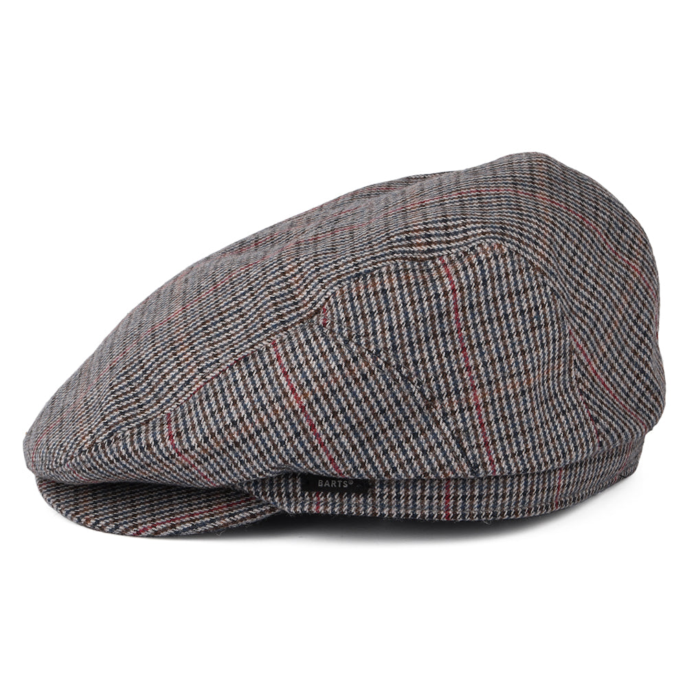 Casquette Plate à Carreaux Oslo bleu marine BARTS