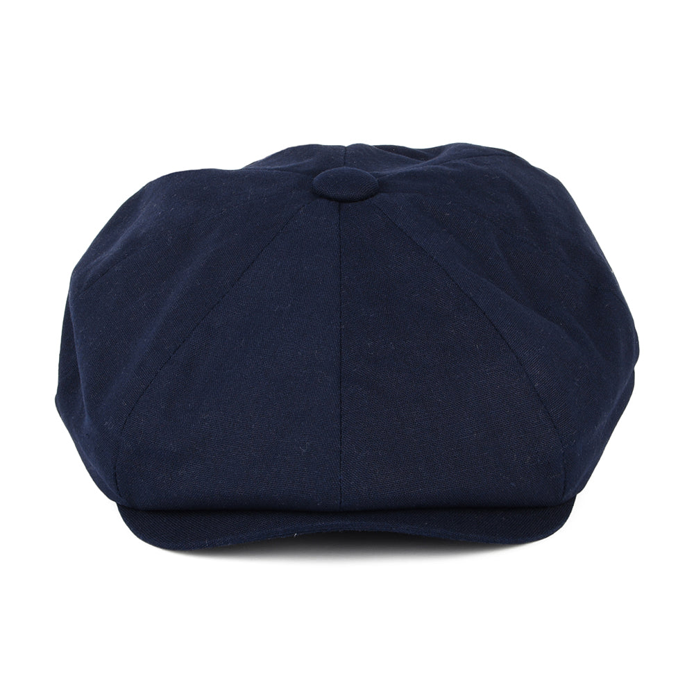 Casquette Gavroche à 8 Pans en Coton et Lin bleu marine CHRISTYS
