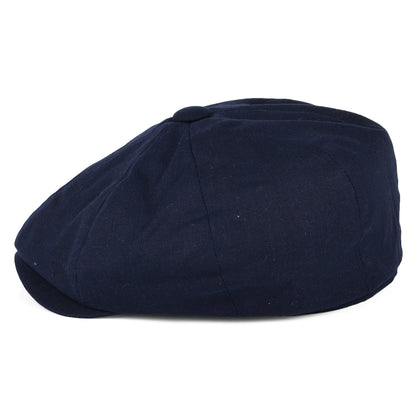 Casquette Gavroche à 8 Pans en Coton et Lin bleu marine CHRISTYS