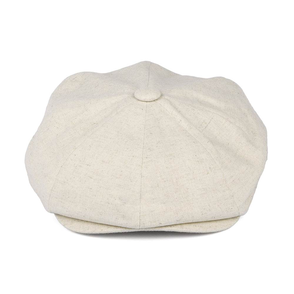 Casquette Gavroche à 8 Pans en Coton et Lin avoine CHRISTYS