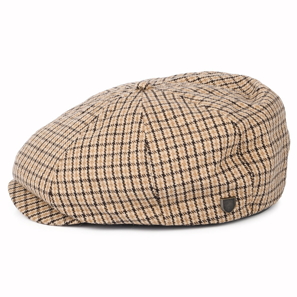 Casquette Gavroche Pied-de-Poule Brood sable-marron BRIXTON